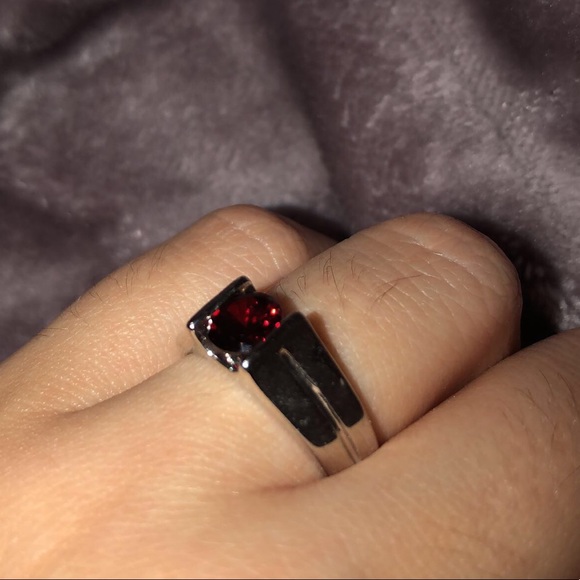 Faux Gem Ring - silver - Picture 2 of 2